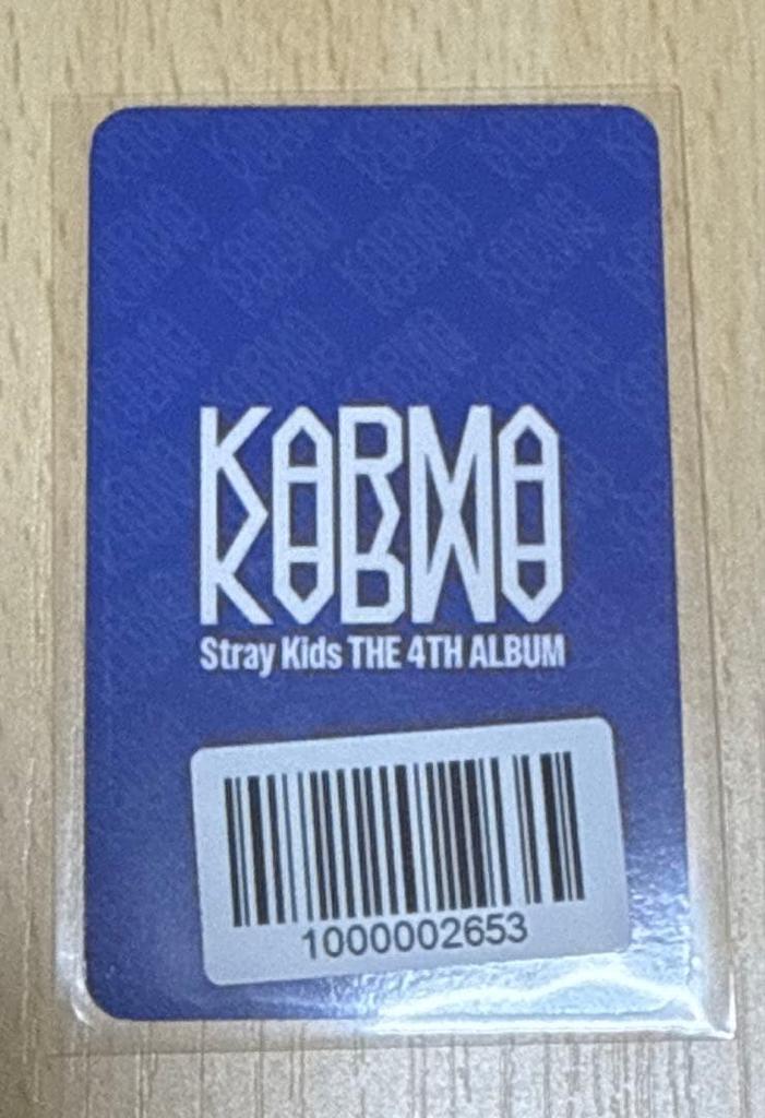 [USED] Official Stray Kids KARMA Fan Bonus Trading Card Hyunjin