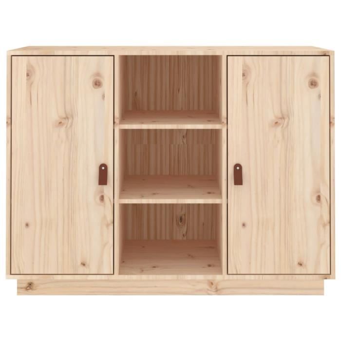820132 vidaXL Buffet 100x40x75 cm Bois massif de pin