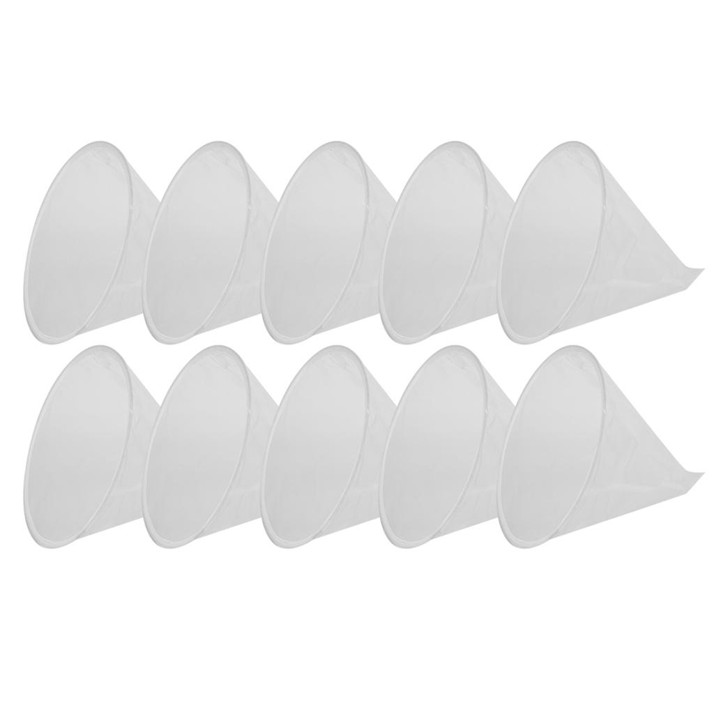 10pcs Honey Strainers Beekeeping Honey Bee Filter Mesh Bag Filters Extract Tools