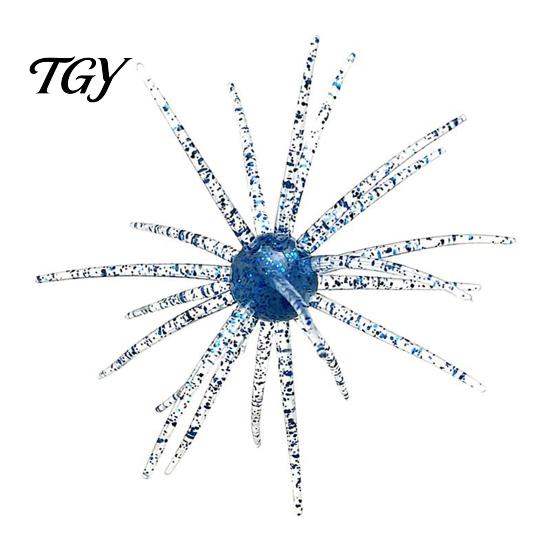 High Resilience Baits 5Pcs Bionic Sea Urchin Lure, 4cm/0.5g, 7cm/1.6g, 9cm/2.8g, 11cm/8.7g Floating Soft Artificial Bait, Fuzzy Lure for Freshwater