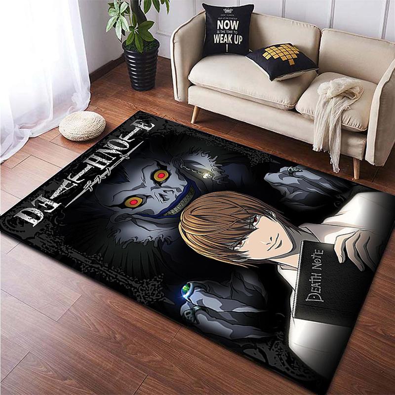 Death Note Gebied Tapijt Grote Tapijt Tapijt Voor Woonkamer Kid Slaapkamer Decoratie Kinderen Spelen Floor Mat Comic Anti-Slip