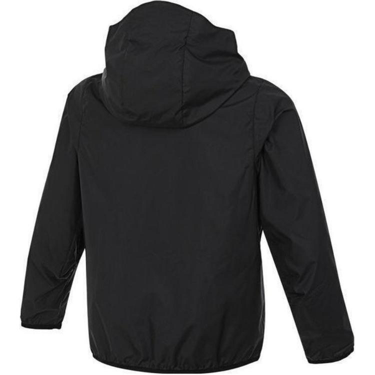Nike Solid Color Comfortable Versatile Zip Long Sleeve Jacket Kids jackets Black FZ4905-010