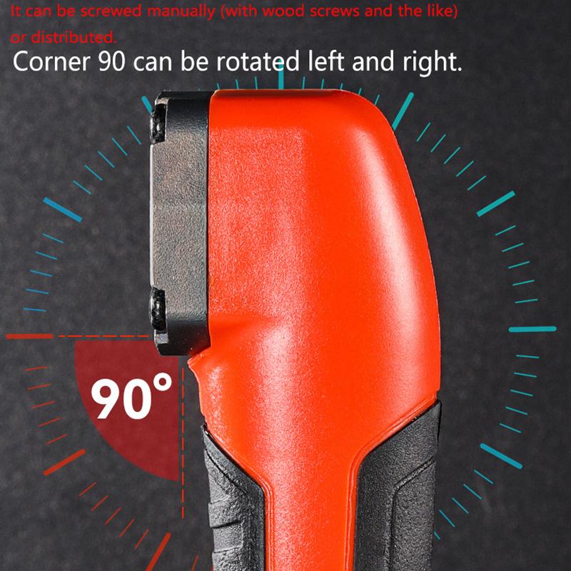 New 1Pc Multifunctional Electric Corner Screwdriver,High Torque 90 ° Right Angle Screwdriver,Manual Tool,Blue And Orange