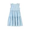 ASK JUNIOR Girls' 2026 Summer Plaid Sleeveless Princess Dress