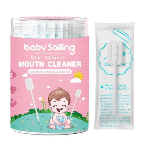Baby Oral Cleaner, 30 Pieces Baby Tongue Cleaner Gauze for Newborns, Baby Oral Tongue Cleaner, Baby Oral Cleaner for Newborns, Portable Oral Tongue Ga