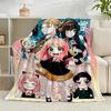 1PC Cute Anime Spy Famliy Flannel Blanket Gift, Suitable for Both Men And Women, Soft Ideal for Beds And Sofa, Birthday Or Christmas Gift