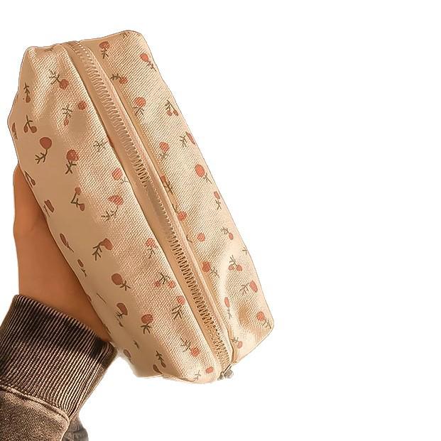 Large Capacity Korean Style Pencil Case - Thickened, Simple Stationery Bag for Students