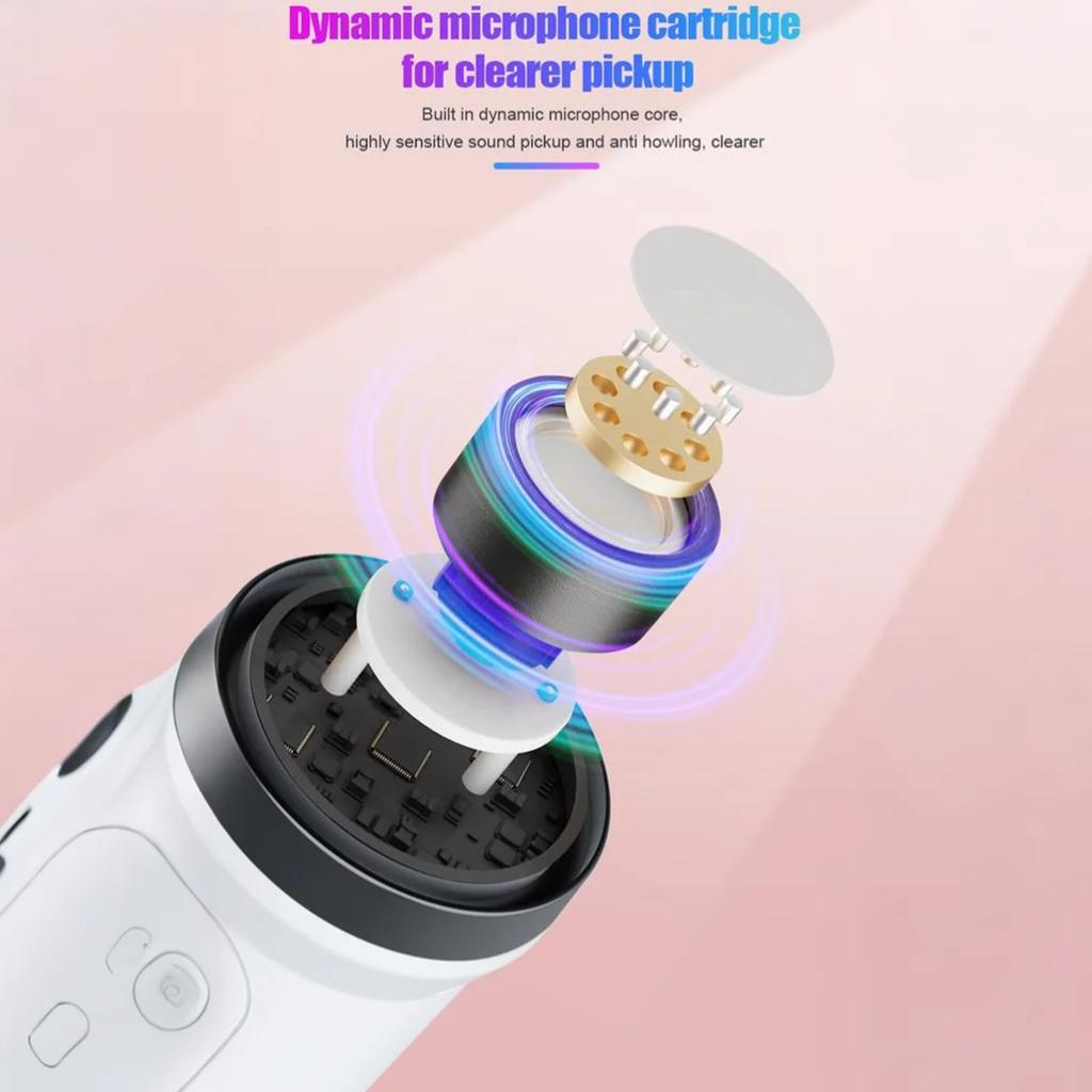 Karaoke Machine For Kids, 2025 TOP Toys Christmas Birthday Gifts Ideas For Girls Ages 4+Years Old, Portable MP3 Player With 2 Wireless Mics For Party