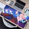 S-Super Sonico Mouse Pads Offices Gamer Accessories Stitched Edge Extended Playmats Gamers Aesthetics Rubber Non-slip Table Pads