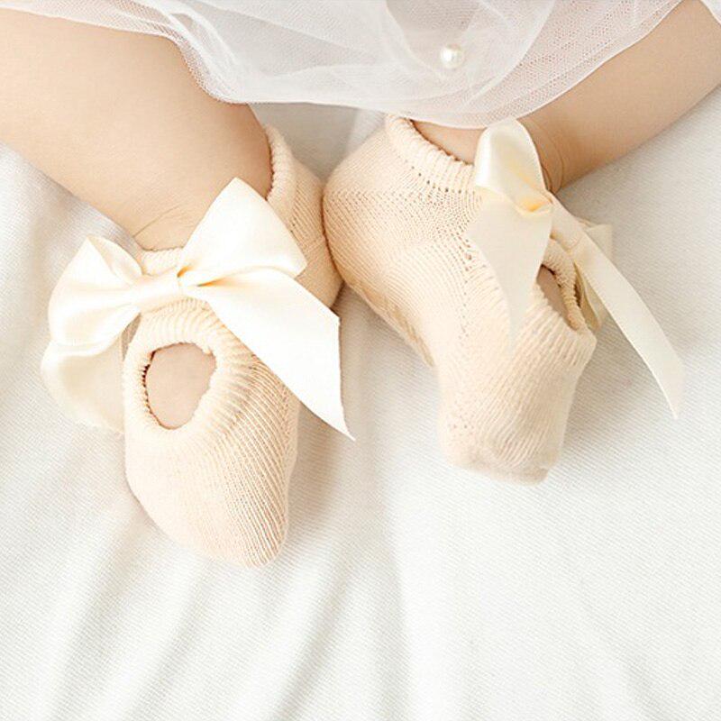 3 Pairs/Lot Newborn Baby Socks Lace Flower Baby Girl Socks Warm Cotton Infant Anti Slip Floor Socks