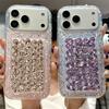 Glitter Crushed Diamond iPhone 17 Pro Case - Full Diamond, Transparent Design for iPhone 13, 14, 15, and 16