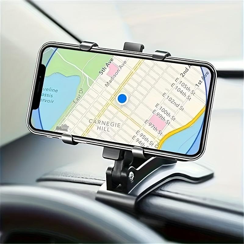 Universal Car Phone Mount, Easy Installation, 360-Degree Rotatable, Non-Slip Dashboard Holder, ABS Material, Hands-Free Device Mount for Vehicle Use
