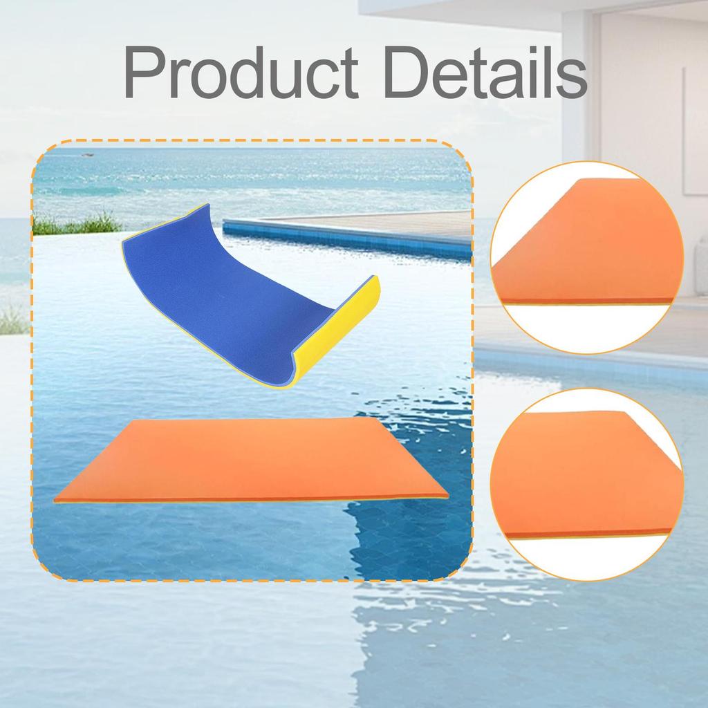 Wasser Schwimmmatte Leichtgewicht Wasserfreizeit Schaumstoff Unsinkbar Familien Pool Schwimminsel für Schwimmbad Party Fluss Sommer See