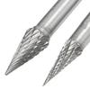 5PCS Double Cut Carbide Rotary Burrs 6mm Shank Carbide Burr Set Carbide Cutting Heads  Auto Shop