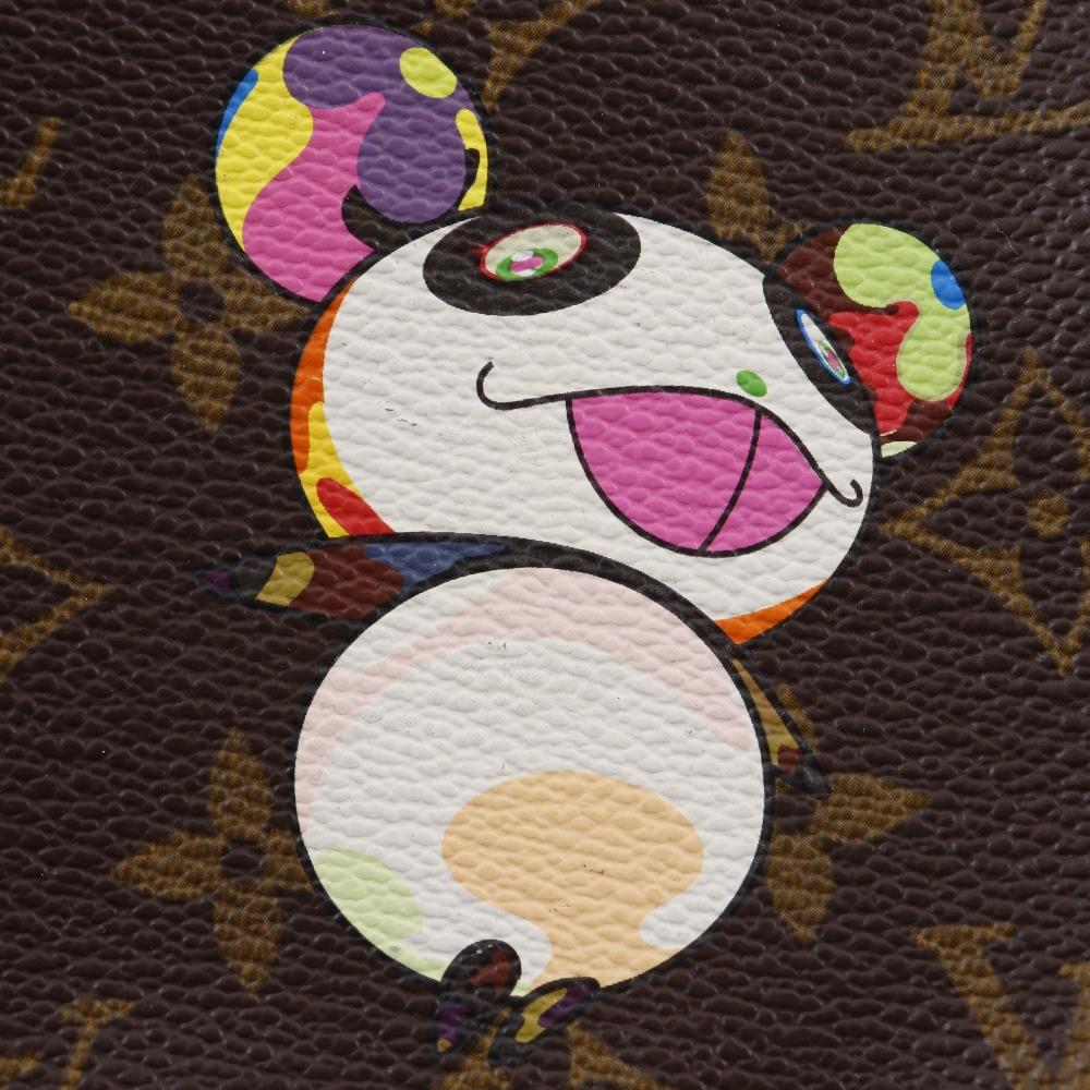 Louis Vuitton Pochette Accessoires Pouch M51981 Panda Takashi Murakami Collaboration Accessory Pouch Brown Monogram Canvas Women Used