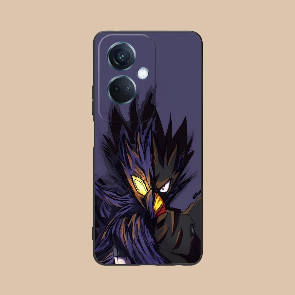 MHA Tokoyami Mobile Phone Case for OPPO Reno 14 13 12 11 10 9 8 7 6 5 F T Pro 5G Colorful Printing Cover Luxury Cellphones Cover
