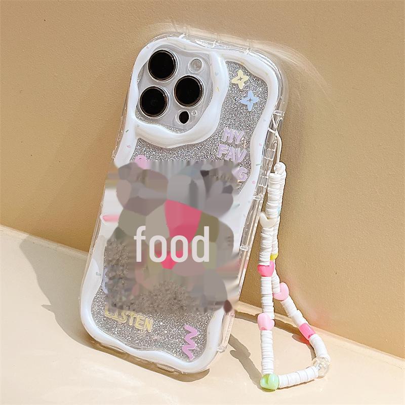 Zhitai Cream Pattern Desktop Stand for iPhone 15 Pro - Compatible with Apple 14, Bracelet 11, and 8 Generations.