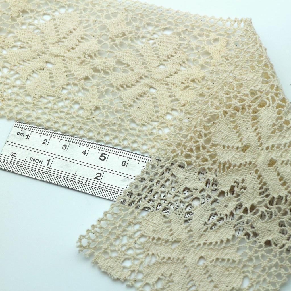 Cotton Thread Hollow Lace Diy Clothing Accessories Lace Webbing, Curtain Skirt Fabric Material Cotton Edge