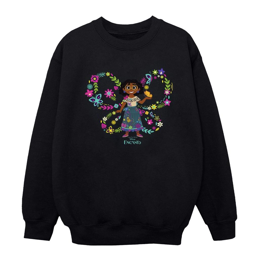 Disney Girls Encanto Mirabel Butterfly Sweatshirt