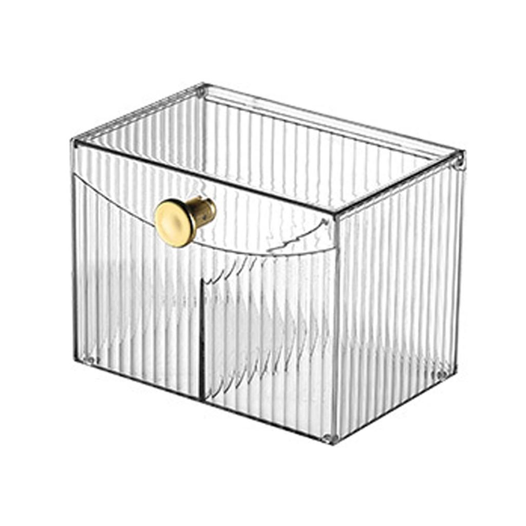 Qtip Holder, Cotton Swabs Holder Jars with Lids Vanity Storage Jars for Cotton Ball, Swabs Floss, Makeup Sponges Organizer