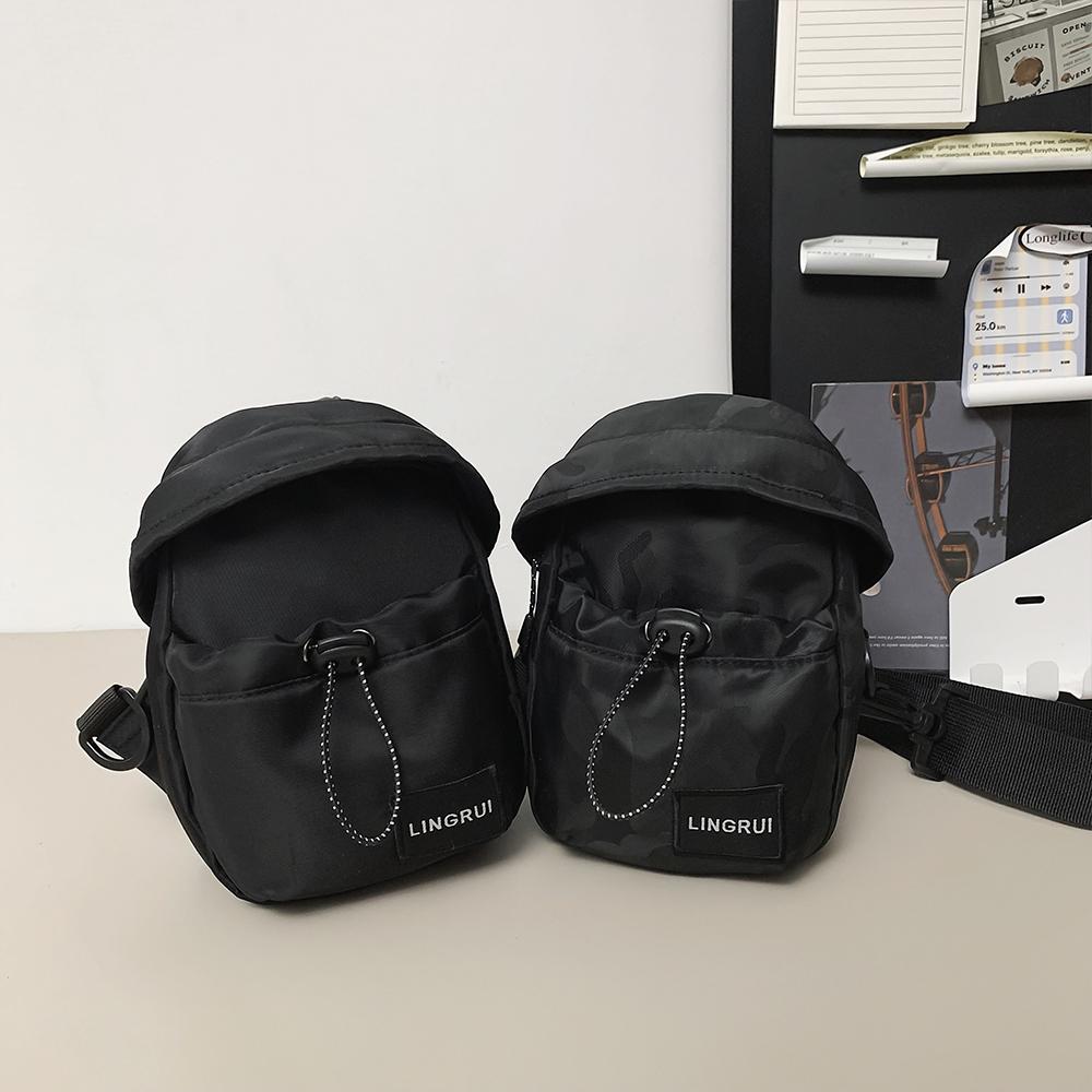 Neutral Style Small Shoulder Bag, Portable Mini Phe Bag, Trendy and Cool Chest Bag, Small Bag, Sports Shoulder Bag