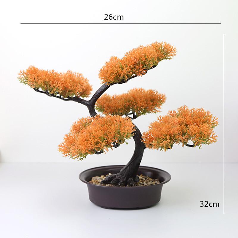 Home Decor Artificial Pine Tree With Plastic Material For Living Room And Office Display