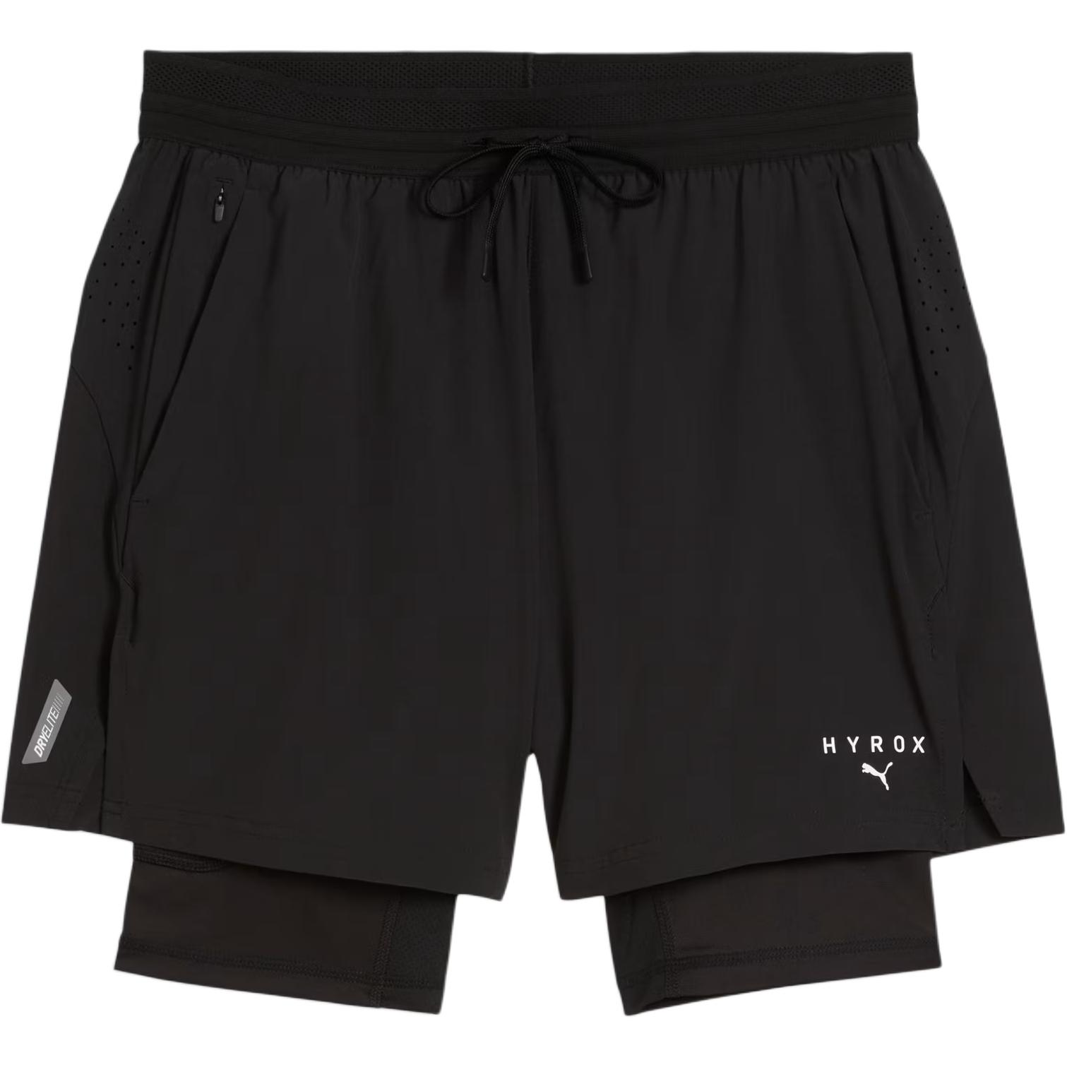 Puma Мужские тренировочные шорты X Hyrox Collaboration, легкие, прочные, со средней посадкой, 528566-01 L