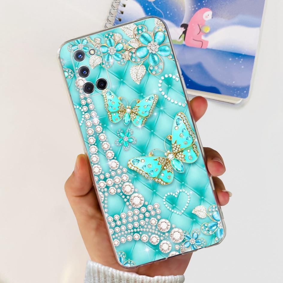 For OPPO A52 Case OPPOA52 CPH2069 A 52 Flower Phone Case Fashion Transparent Silicone Soft TPU Back Cover For OPPO A72 A92 Coque