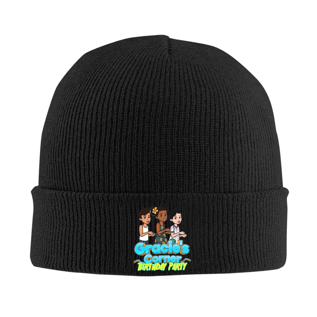 Gracies Family Corner Cute Phonic's Song Winter Skullies Beanies Hat Warm Autumn Knitted Hats Bonnet Caps for Women Men