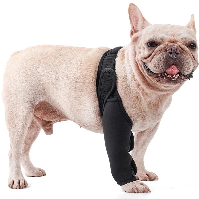 

Professional Pet Dog Recovery Sleeve Protects Pet Leg Wounds From Licking Large Dog Support Sleeve Front Leg Joint Protection XS（old） чорний
