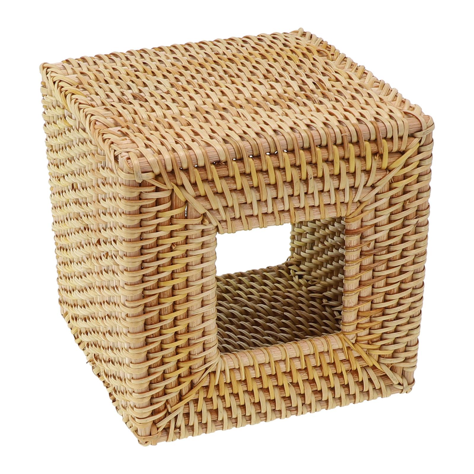 

Colour Upgrades Hand Woven Wicker Tissue Holder Handmade Office Open Bottomed Holder Package Contents Part Name Bathroom Brands China Mainland