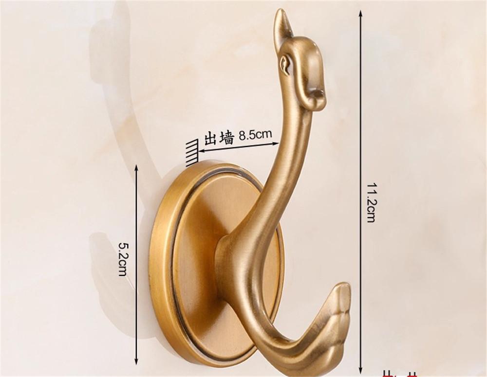 Винтажная вешалка для полотенец Черный крючок для халата Белый крючок для одежды Вешалка для одежды Вешалка Алюминиевый кухонный крючок Навесной на дверь Настенный