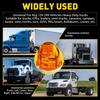 2x LED Amber Watermelon Lights Side Marker Truck Trailer Turn Signal Light 12V