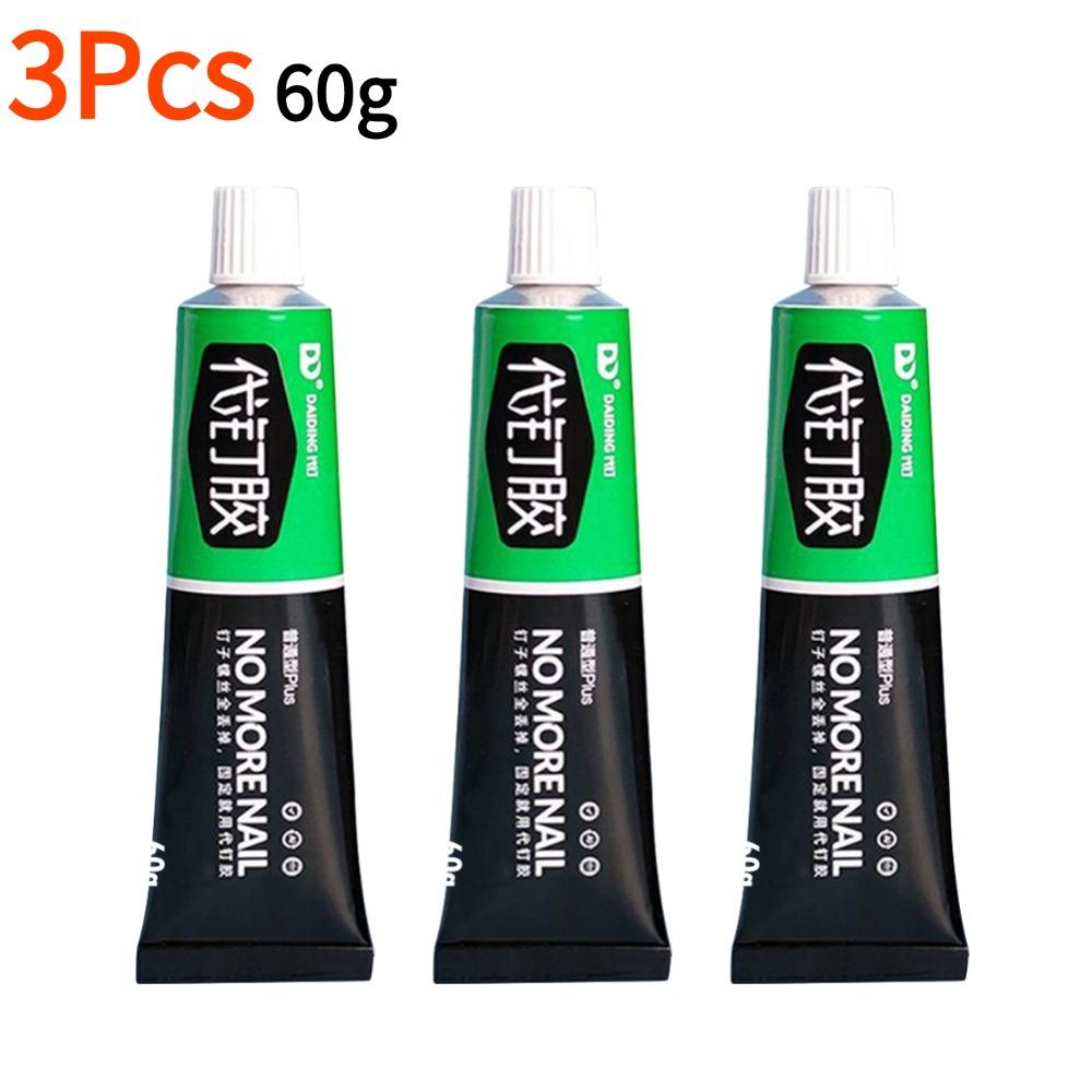 1-5Pcs 30g/60g All-Purpose Glue Quick Drying Glue Strong Adhesive Sealant Fix Glue Nail Free Adhesive Plastic Glass Metal