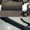 MTB PE Rubber Bicycle Grips with Alloy Cuffs Bilateral Lock Anti-Skid Cycling Handlebar Sleeve for BMX Bike Accessories