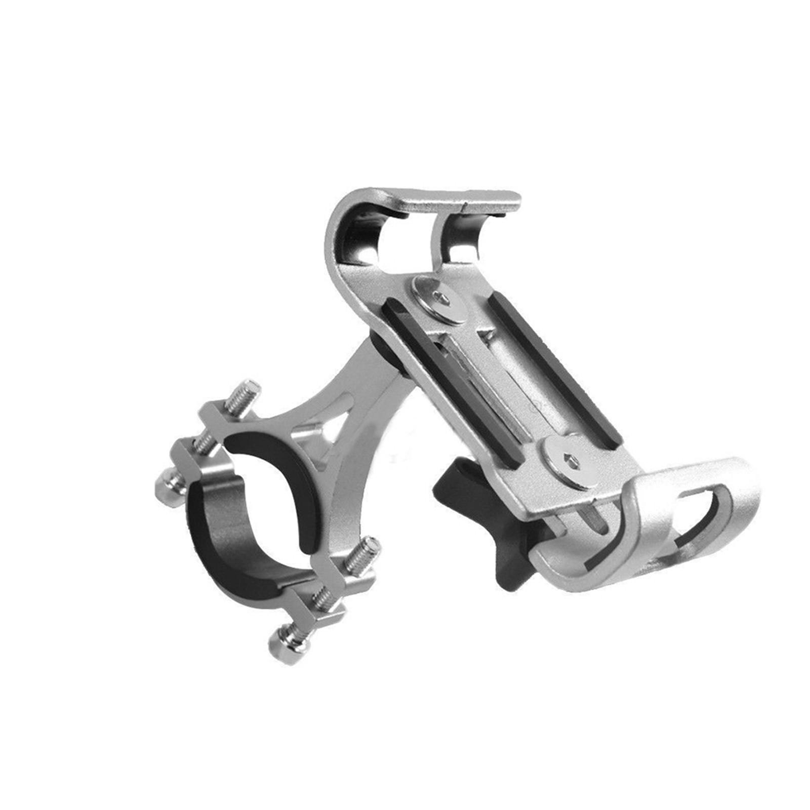 Bike Phone Holder 360 Degree Degree - Bike Phone Holder Adjustable Universal Mountain Bike Motorcycle Phone Holder Holder Clamp Handlebar серебряный