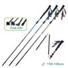 Outdoor Trekking Pole 7075 Aluminum Alloy Z Shape Foldable EVA Handle Adjustable 5-Section Hiking Nordic Walking Climbing Stick