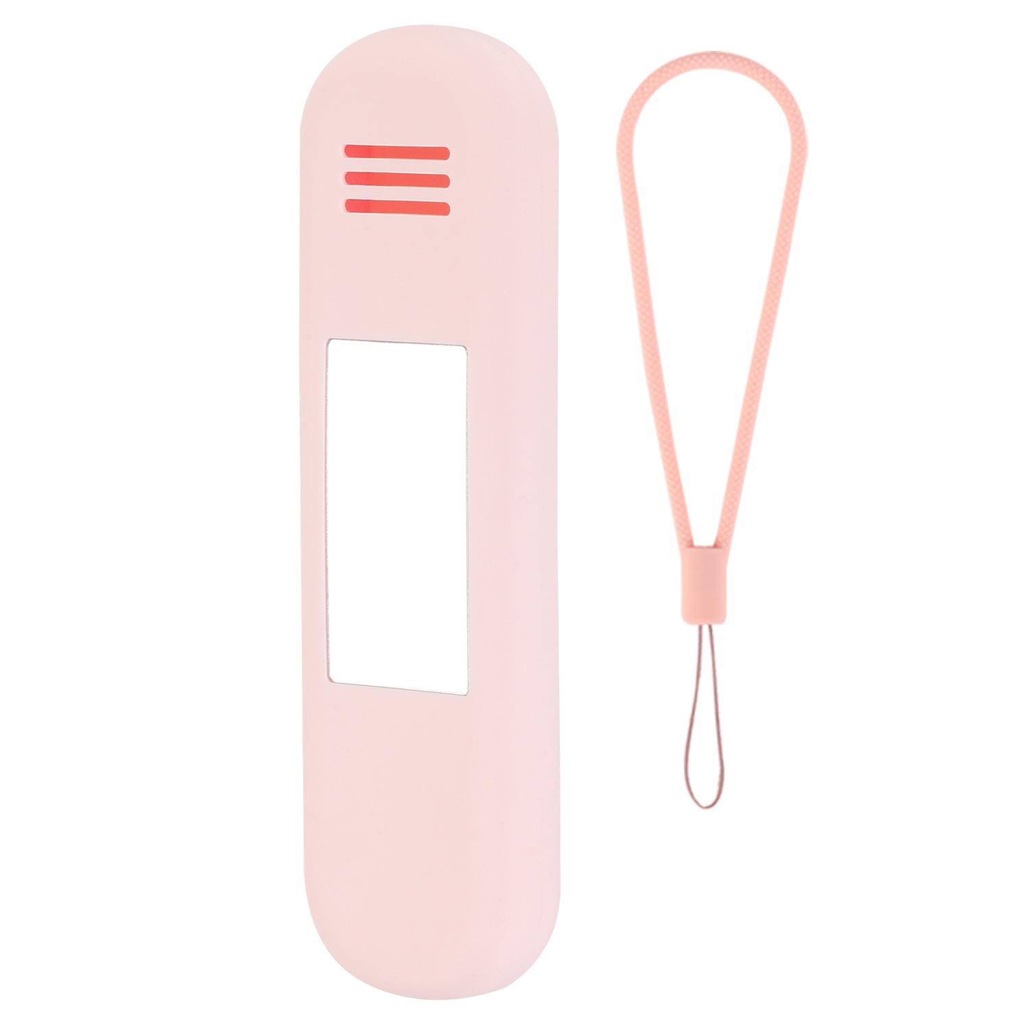 

Mirror Design Travel Makeup Brush Holder Portable Silicone Cosmetic Bag (with Lanyard) Pink