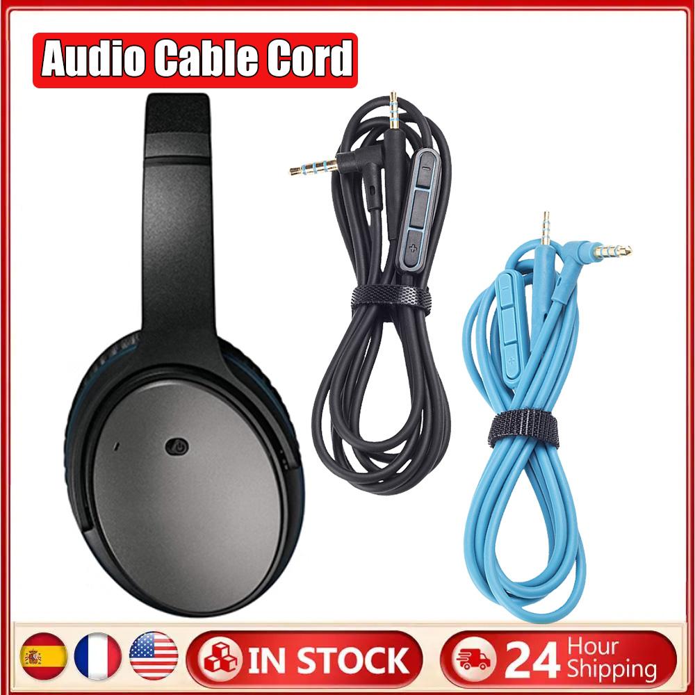Ersatz-Audiokabel 3,5 mm auf 2,5 mm mit integrierter Mikrofon-Lautstärkeregelung Kopfhörerkabel für Bose QuietComfort QC25/QC25i