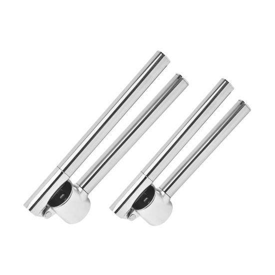 Stainless Steel Garlic Press Easy Squeeze Manual Mincer with Ergonomic Handle Rustproof Garlic Crusher for Kitchen Restaurant
