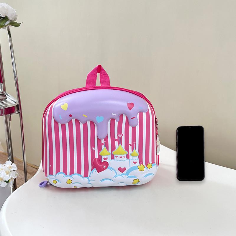Ice Cream Rocket Eggshell Backpack Breathable Texture Suitable Children For