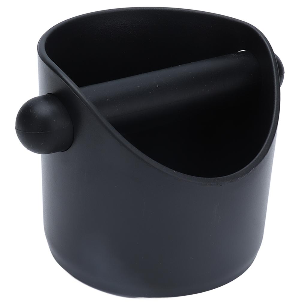Oblique Black Coffee Knock Box Grounds Box Knock Bin for Coffee Shops Bars Family Kitchens