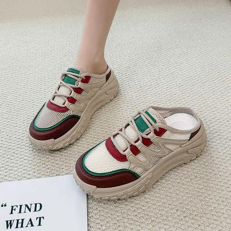 Fashion Flat-heeled Ecoleather Women's Luxury Flat Training Sneakers Woman Sport Shoes Women White Tenya Sapateneis Boty Jogging