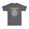 Yeshua Hebrew Jesus The Way Truth Life Christian Faith Vintage Unisexs TShirt