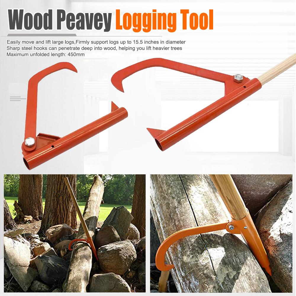 Firewood Puller Solid Wide Application Stainless Steel Heavy-duty Steel Felling Bevel Hooks Pull Firewood Wood Saving Tools