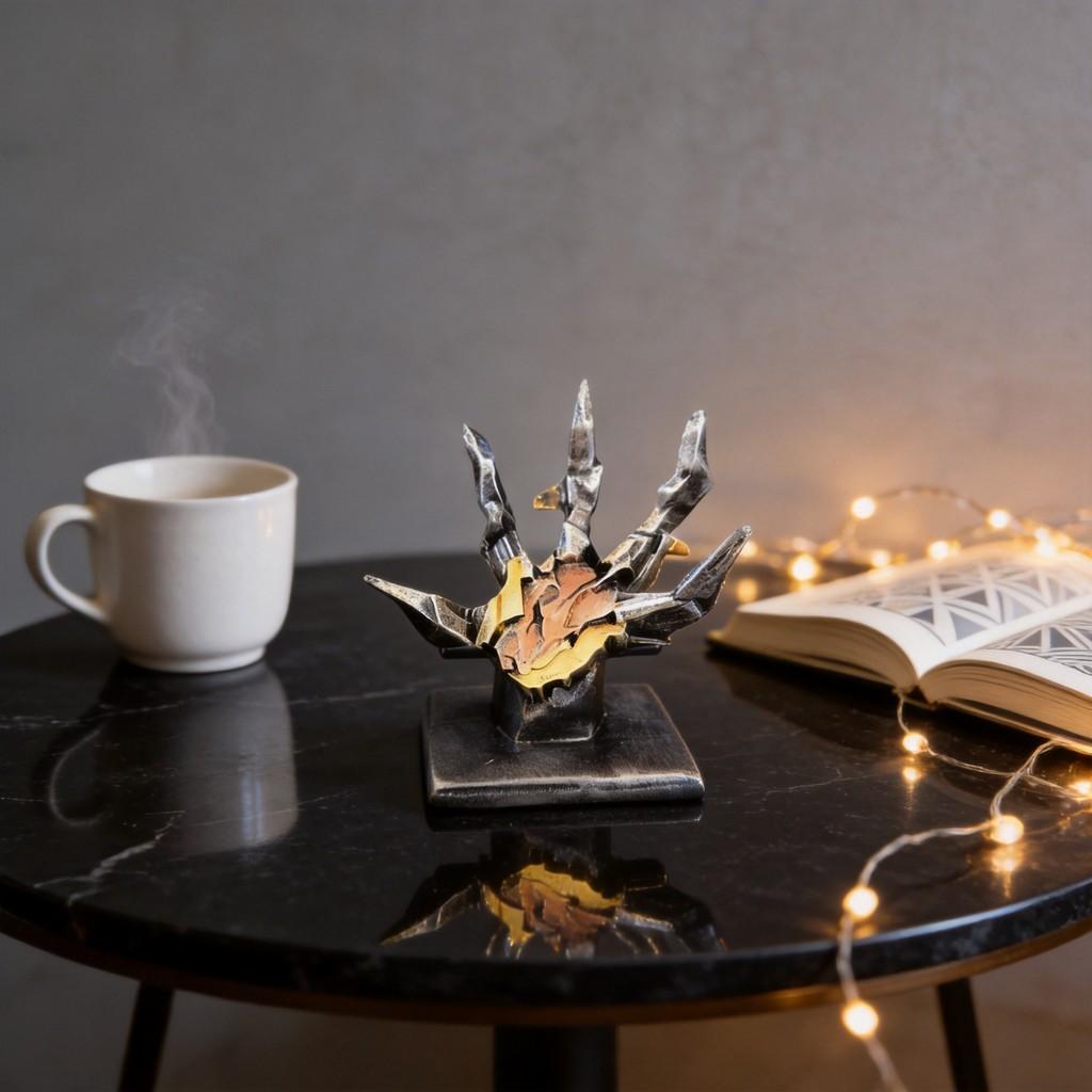 Death Stranding Resin Desk Ornament With Game Controller Phone Stand For Gift And Decor