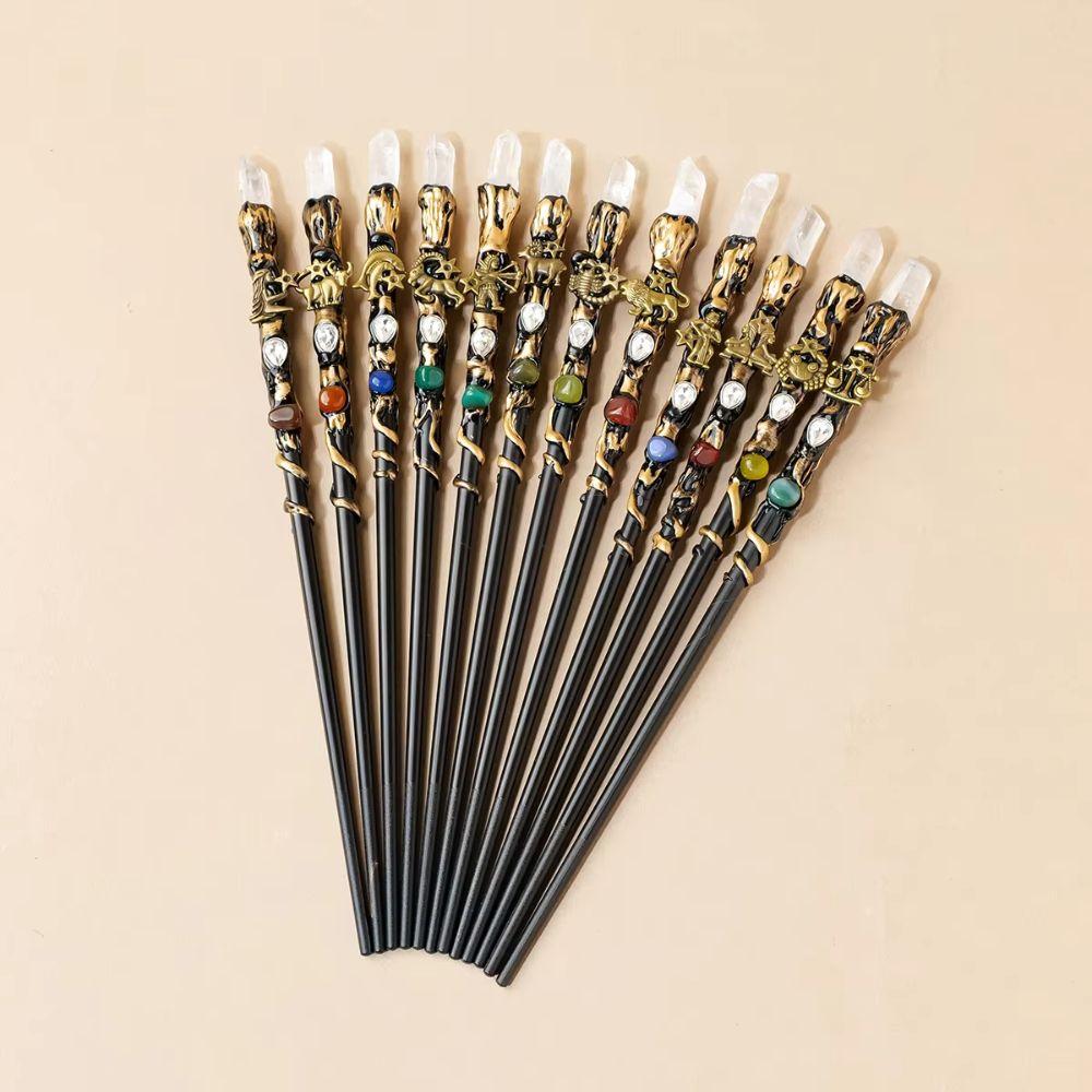 Crystal Ball Crystal Magic Wand DIY Handmade Magic Scepter Creative Fairy Stick  Holiday Gift