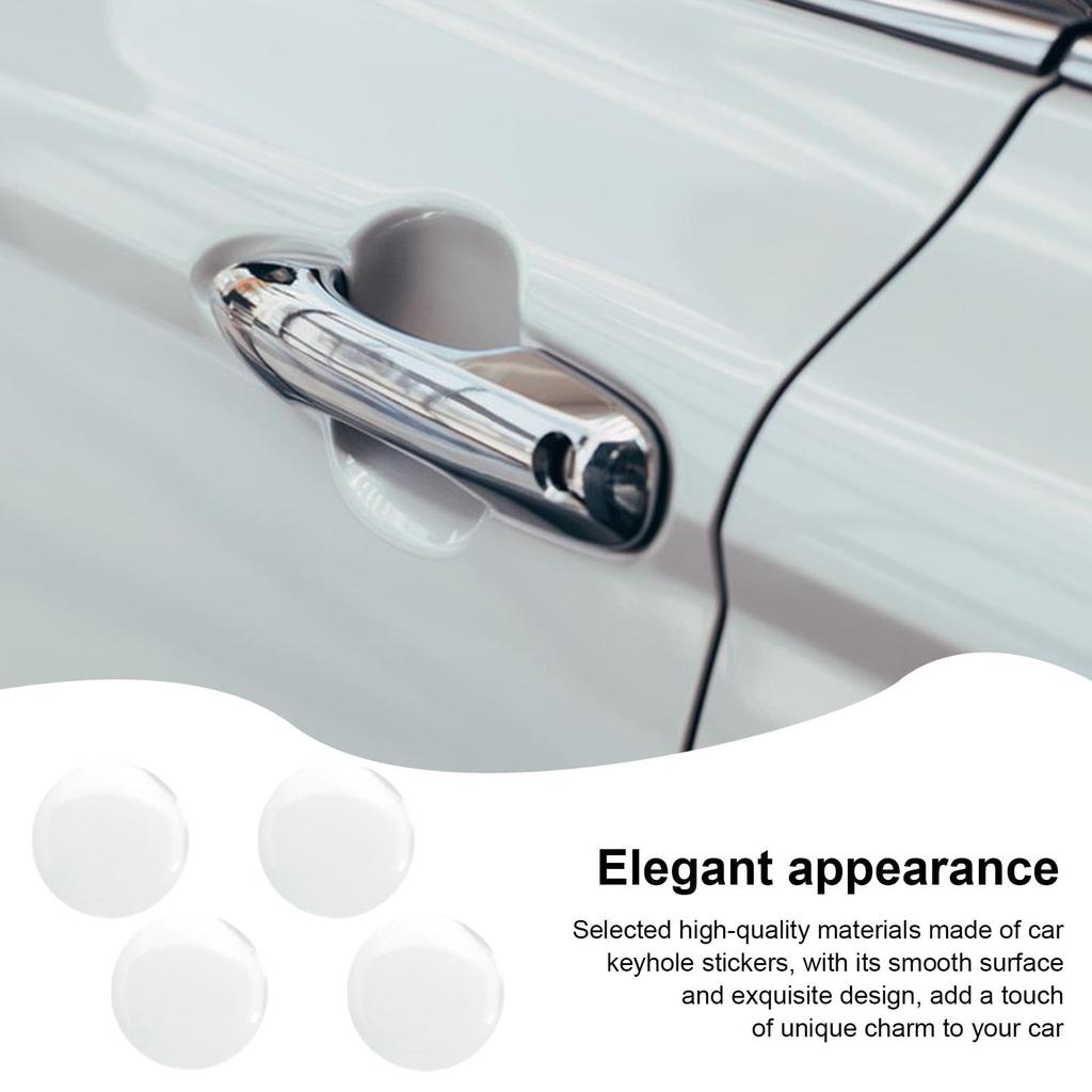 4 Pcs Car Lock Protective Sticker Door Lock Cover 2cm Keyhole Cover Car Door