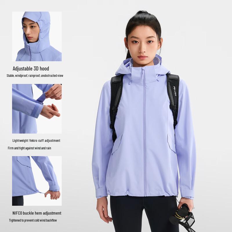 PELLIOT Women's Outdoor Windproof Rainproof Shell Jacket