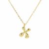 18K Gold Plated Balloon Bubble Hip Hop Necklace with 26 English Letters for Women